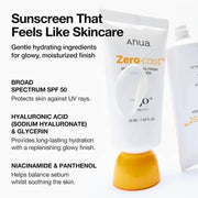 Zero-Cast Moisturizing Sunscreen SPF50 — product view 4