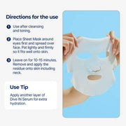 Dive-In Hyaluronic Acid Facial Sheet Mask — product view 4