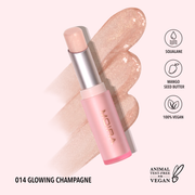 Moira Signature Lipstick - 014, Glowing Champagne