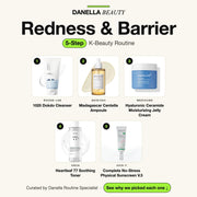 Redness & Barrier Routine, 5-Step with 5 K-beauty products, Danella Beauty