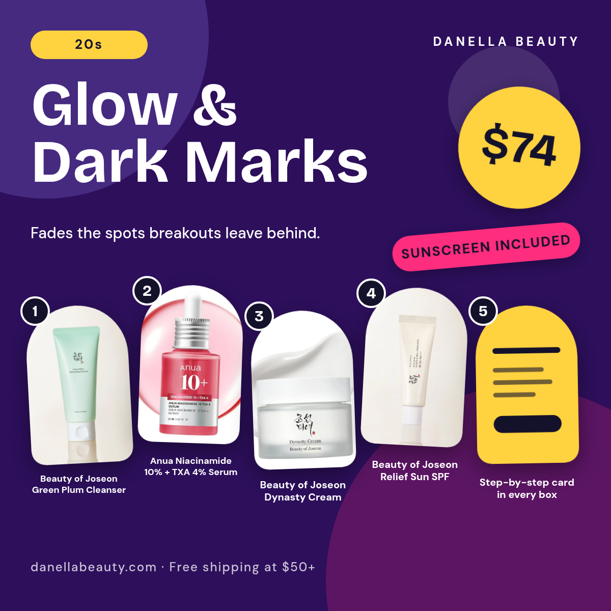 Glow and Dark Marks Routine products