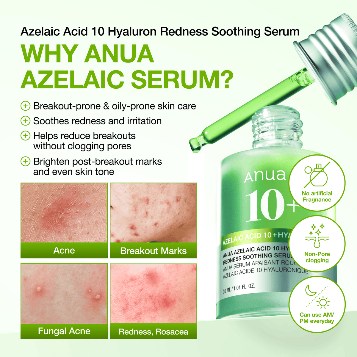 Azelaic Acid 10% Hyaluron Redness Soothing Serum — product view 15