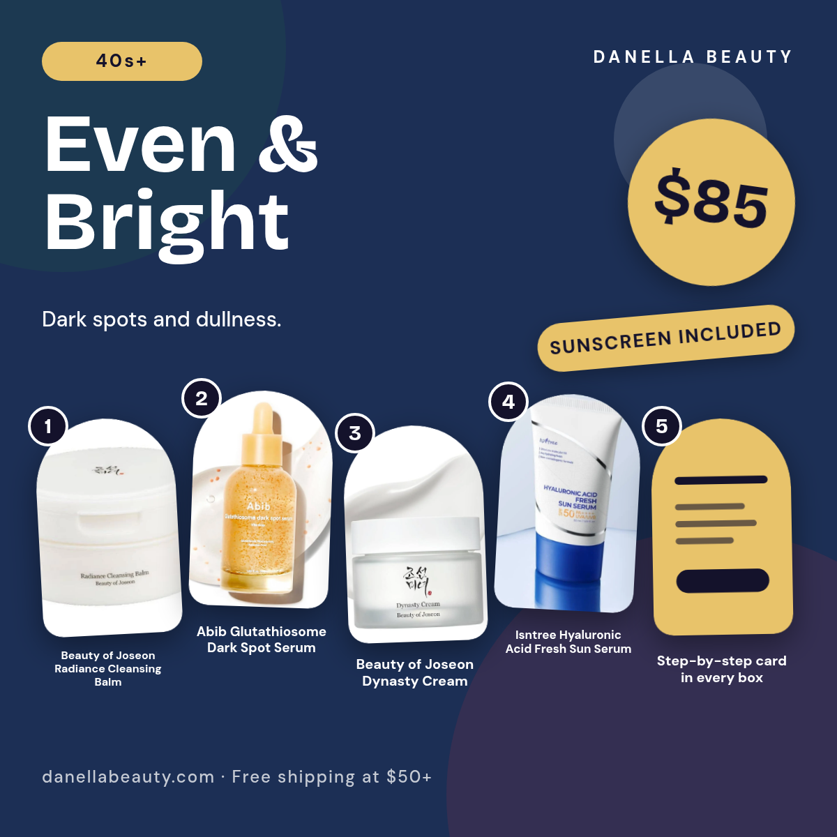 Even and Bright Routine products