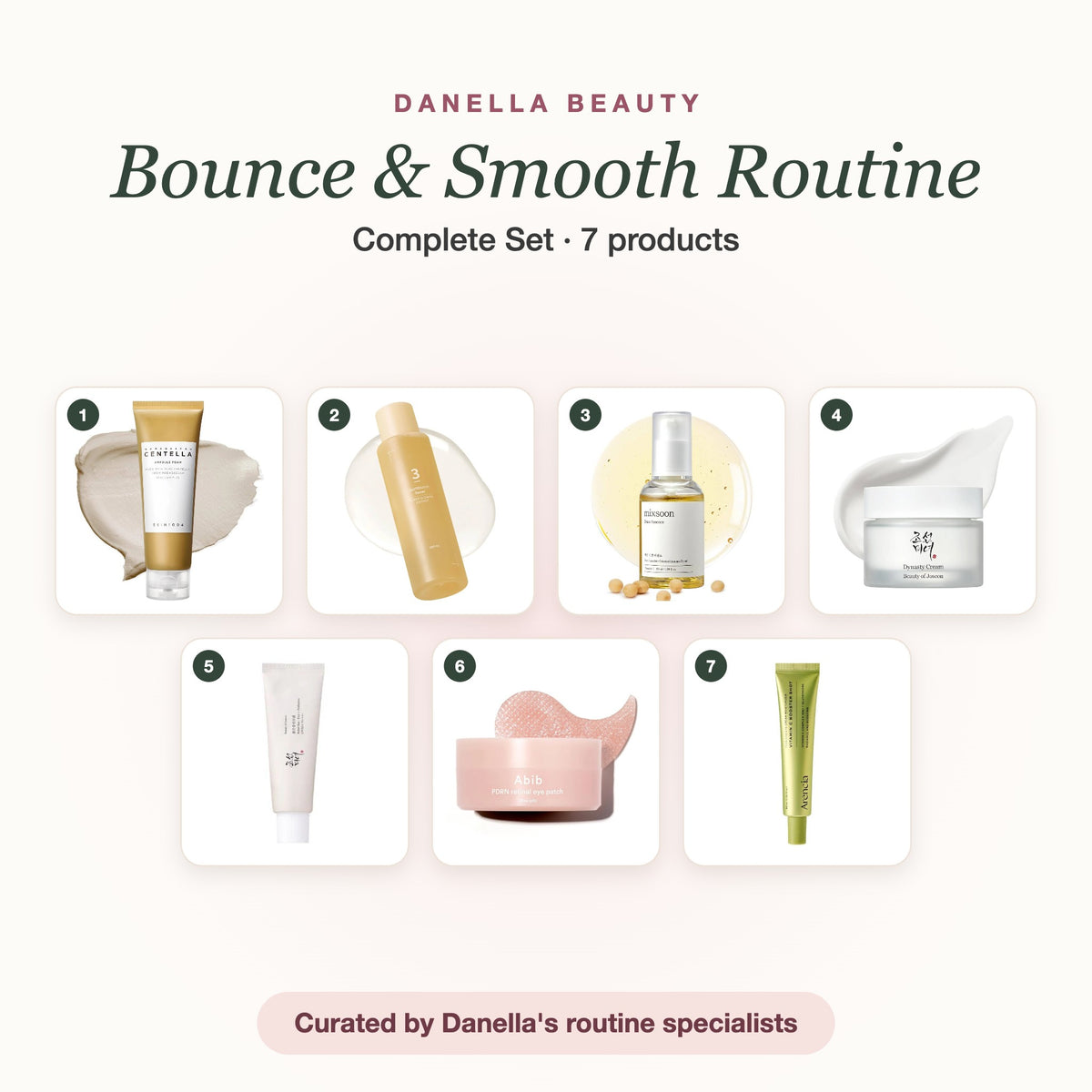Bounce & Smooth Routine – Complete Set with 7 products, Danella Beauty