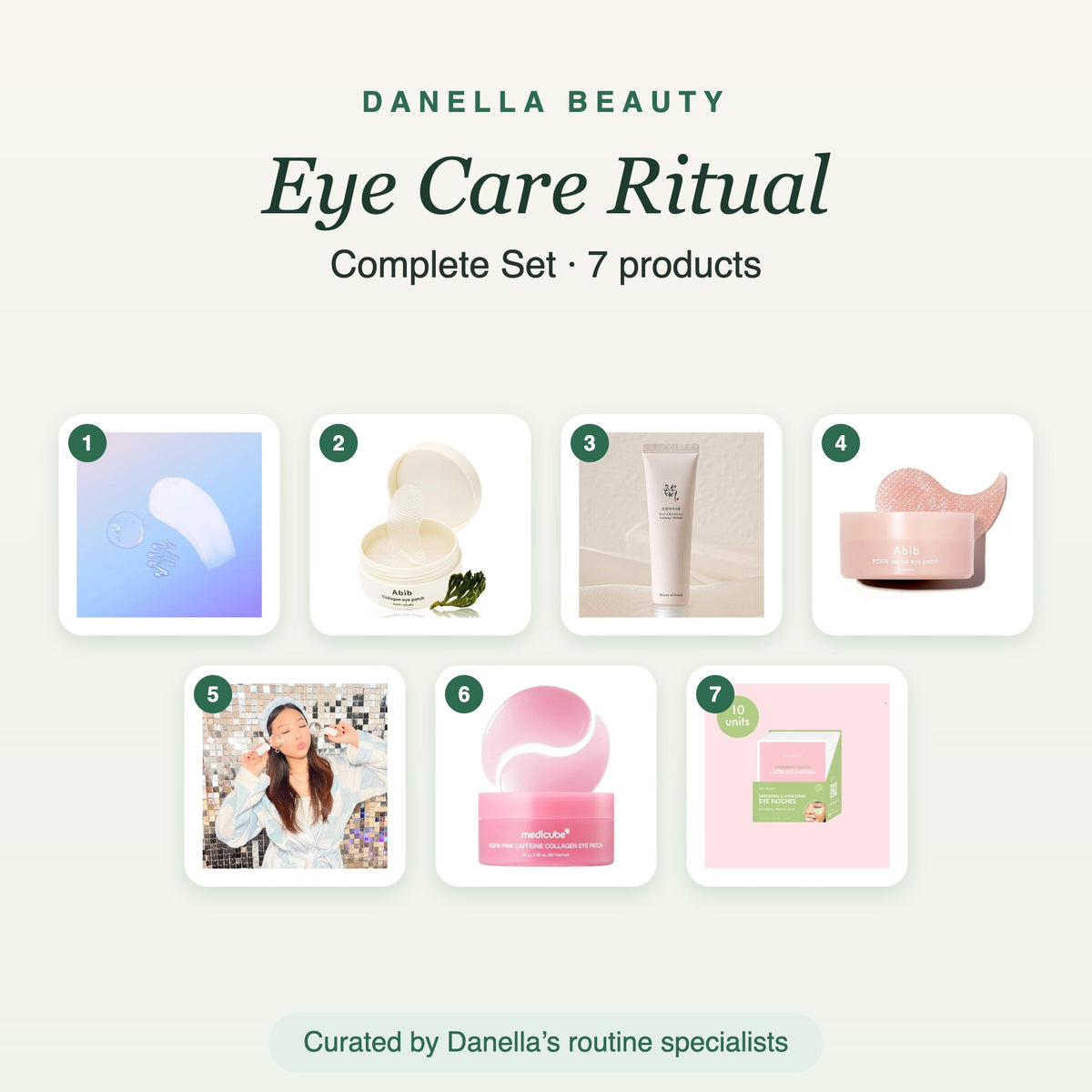 Eye Care Ritual – Complete Set with 7 products, Danella Beauty