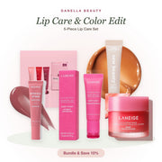 Lip Care & Color Edit lip set from Danella Beauty with ESW Beauty, Laneige and Moira Cosmetics products