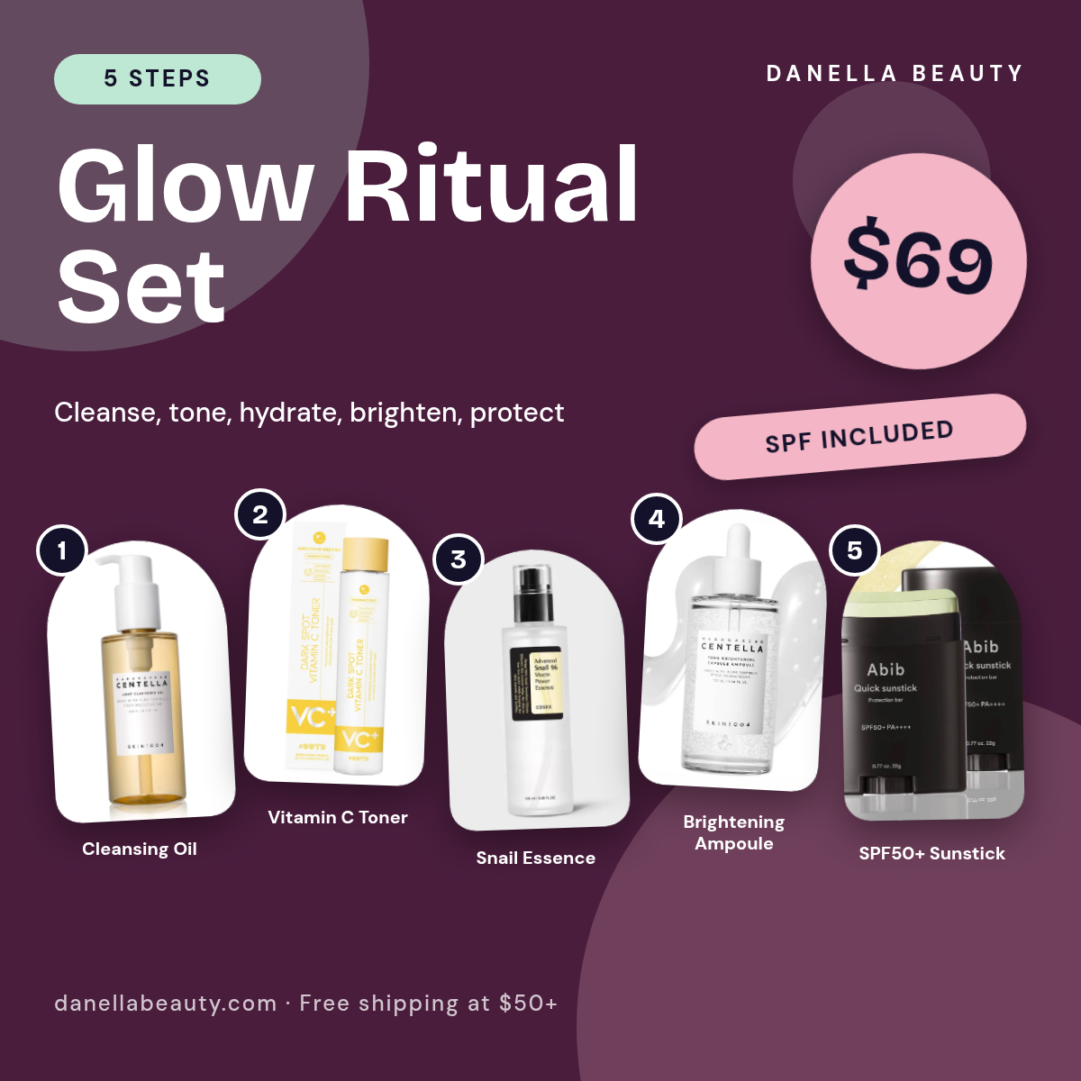 Glow Ritual Set: 5 K-Beauty Essentials