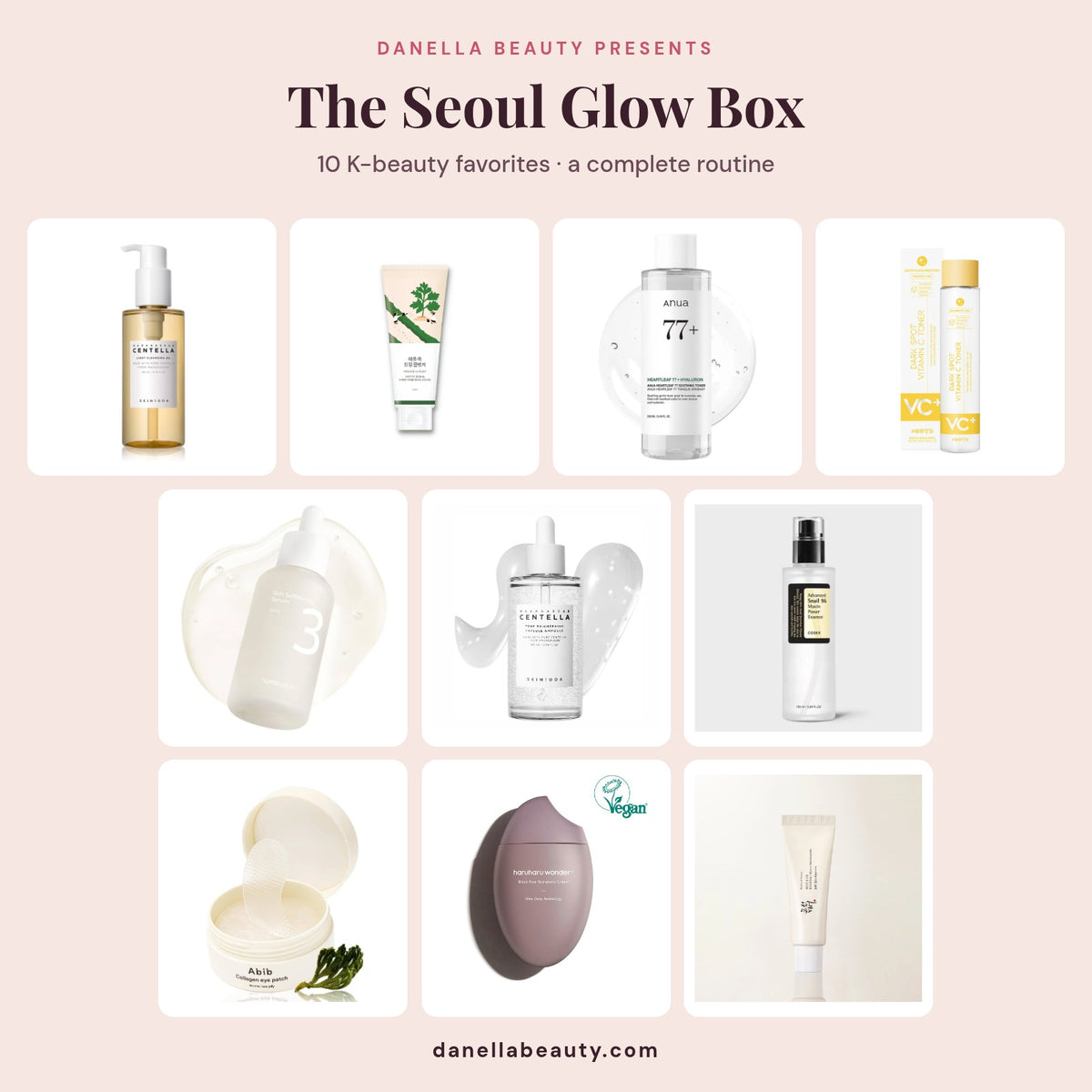 The Seoul Glow Box - all 10 K-beauty products inside