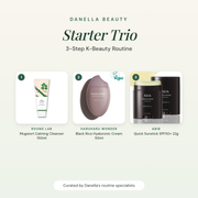 Starter Trio – 3-step K-beauty routine set, all 3 products shown, Danella Beauty