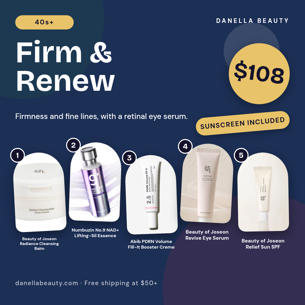 Firm and Renew Routine products