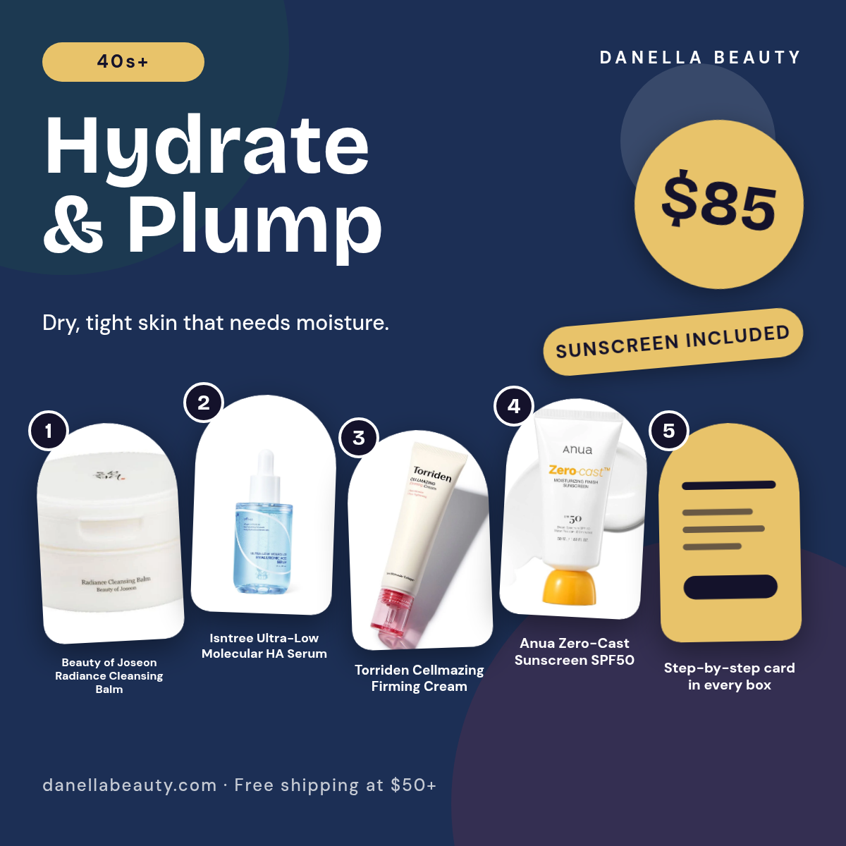 Hydrate and Plump Routine products